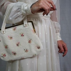 Vintage hand beaded purse